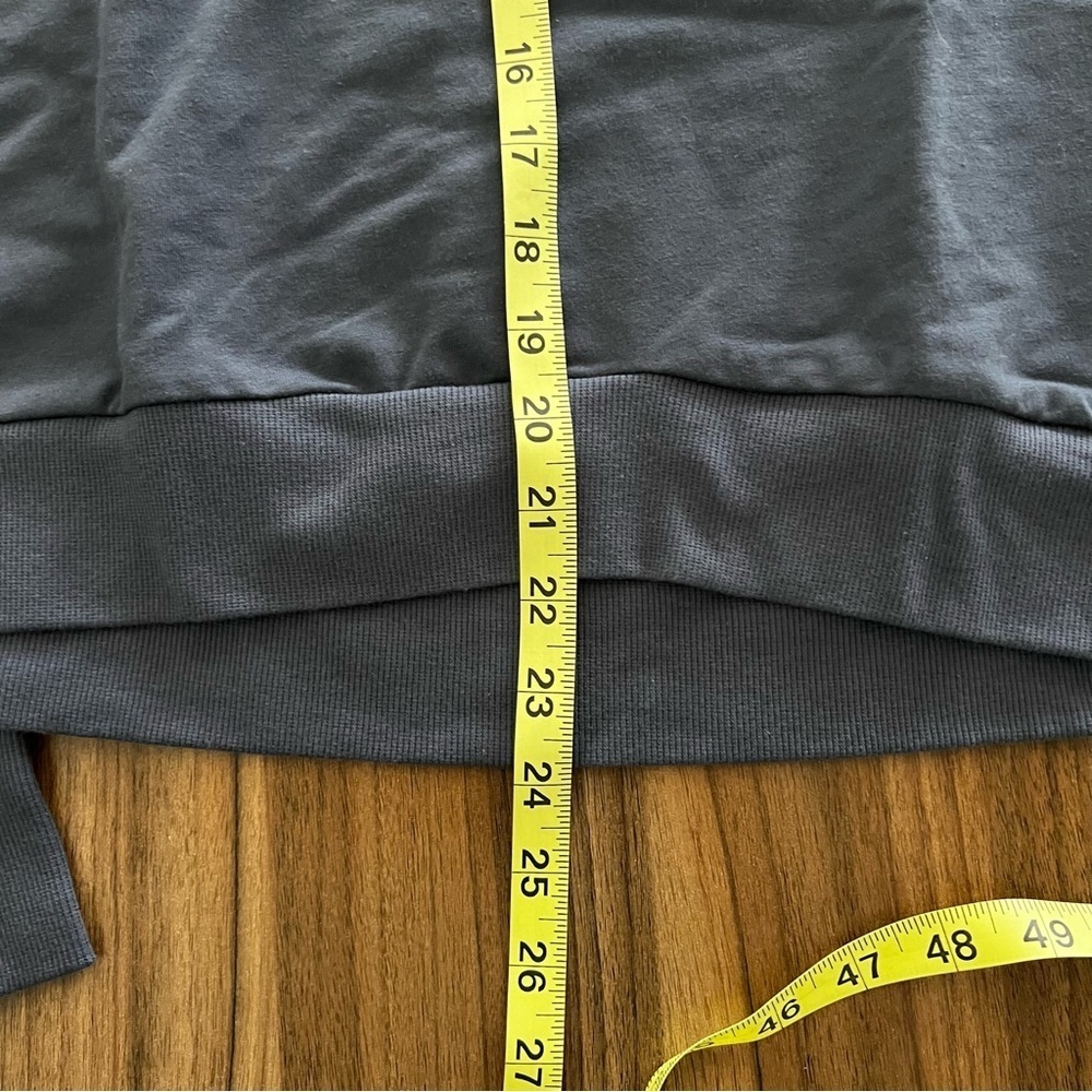 All in Motion™ Women's French Terry Butter Wash Sweatshirt Slate Size L - Picture 13 of 15